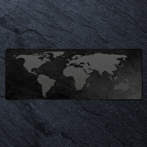 World Map Gaming Mat