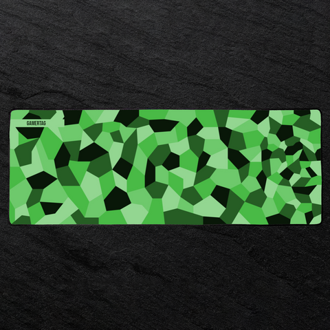 Geometric Gaming Mat - Green